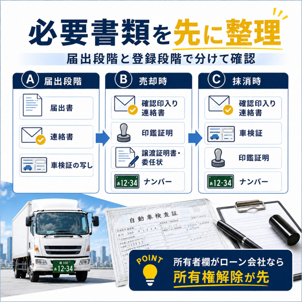 減車申請で準備する必要書類
