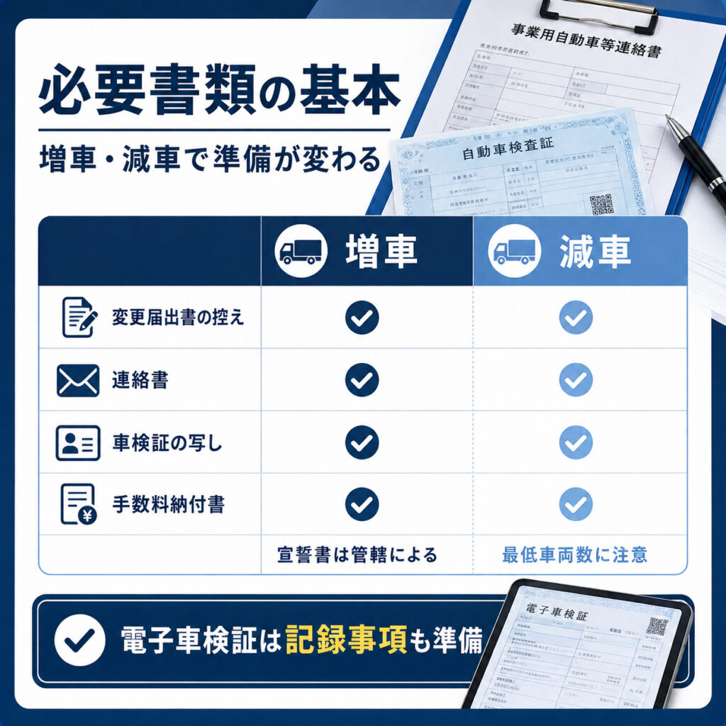 手続きに必要な書類はケースごとに異なる