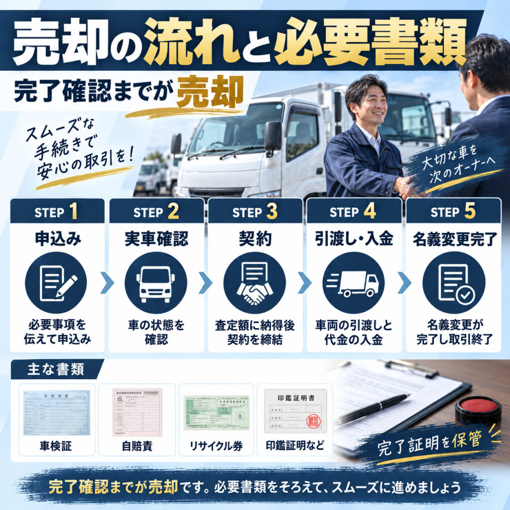 売却までの流れと必要書類を確認する