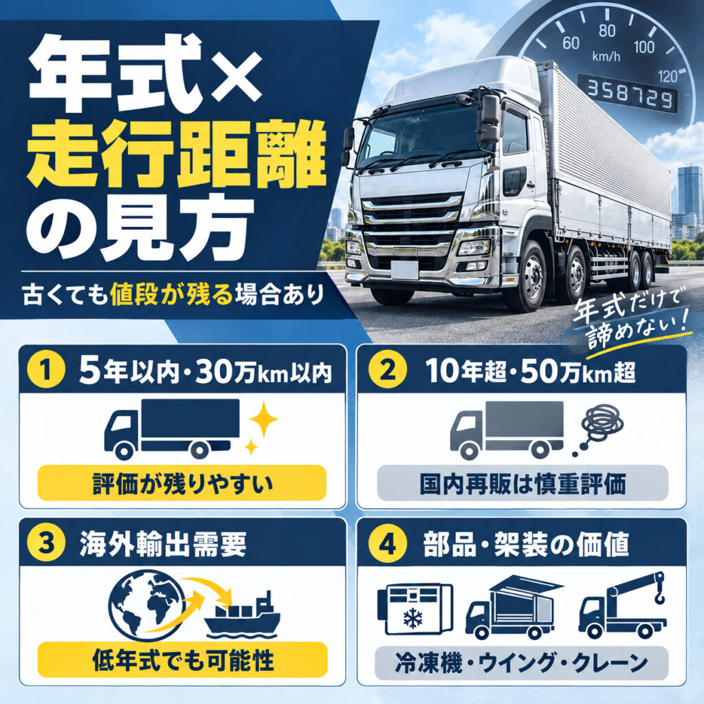 年式と走行距離で査定額がどう変わるか