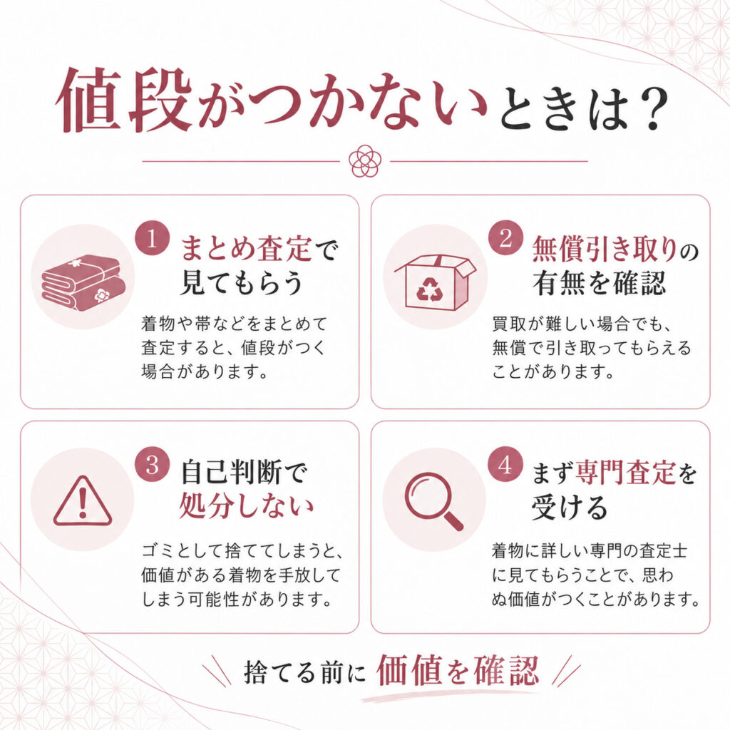 値段がつかない黒留袖はどうする？