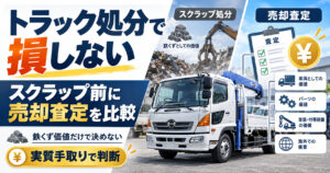 トラックはスクラップか売却か【鉄相場だけで決めない】先に査定する理由