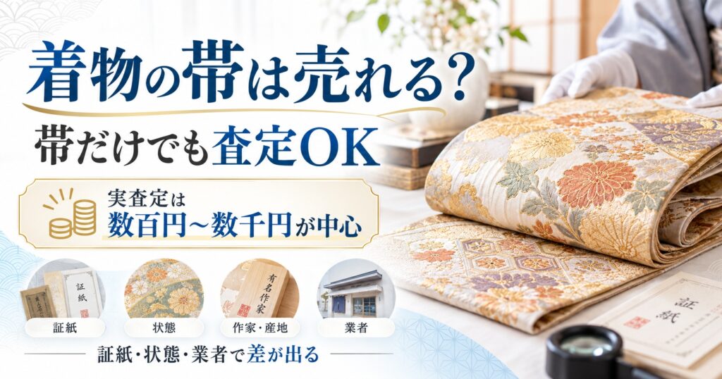 着物の帯買取はどこがいい？同じ帯3本で査定額が約2倍になった実体験
