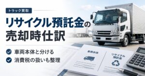 リサイクル預託金の売却時仕訳は？車両本体と分ける理由と消費税の扱い
